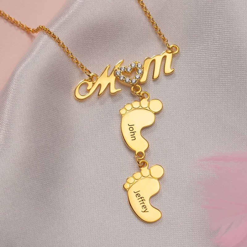Collares con monograma y nombre, collar de barra personalizado grabado para  mujer, regalos personalizados para ella, joyería hecha a mano para mamá,  día de San Valentín -  México